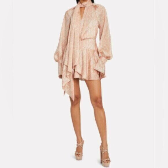 NWT Acler Bradley Cobra Wrap Long Sleeve Mini Dress - Picture 14 of 14